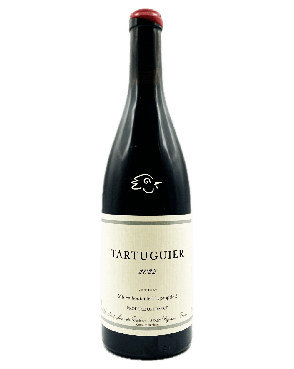 Saint Jean de Bébian - Tartuguier Rouge 2022 - Avintures